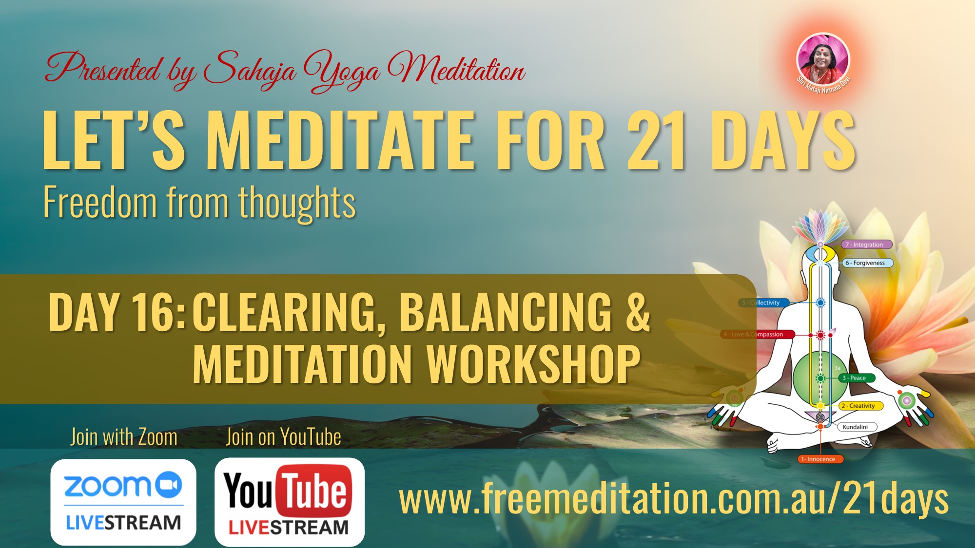 21 DAYS – Online Meditation Workshop – Today Sunday 15th August 2021 ...